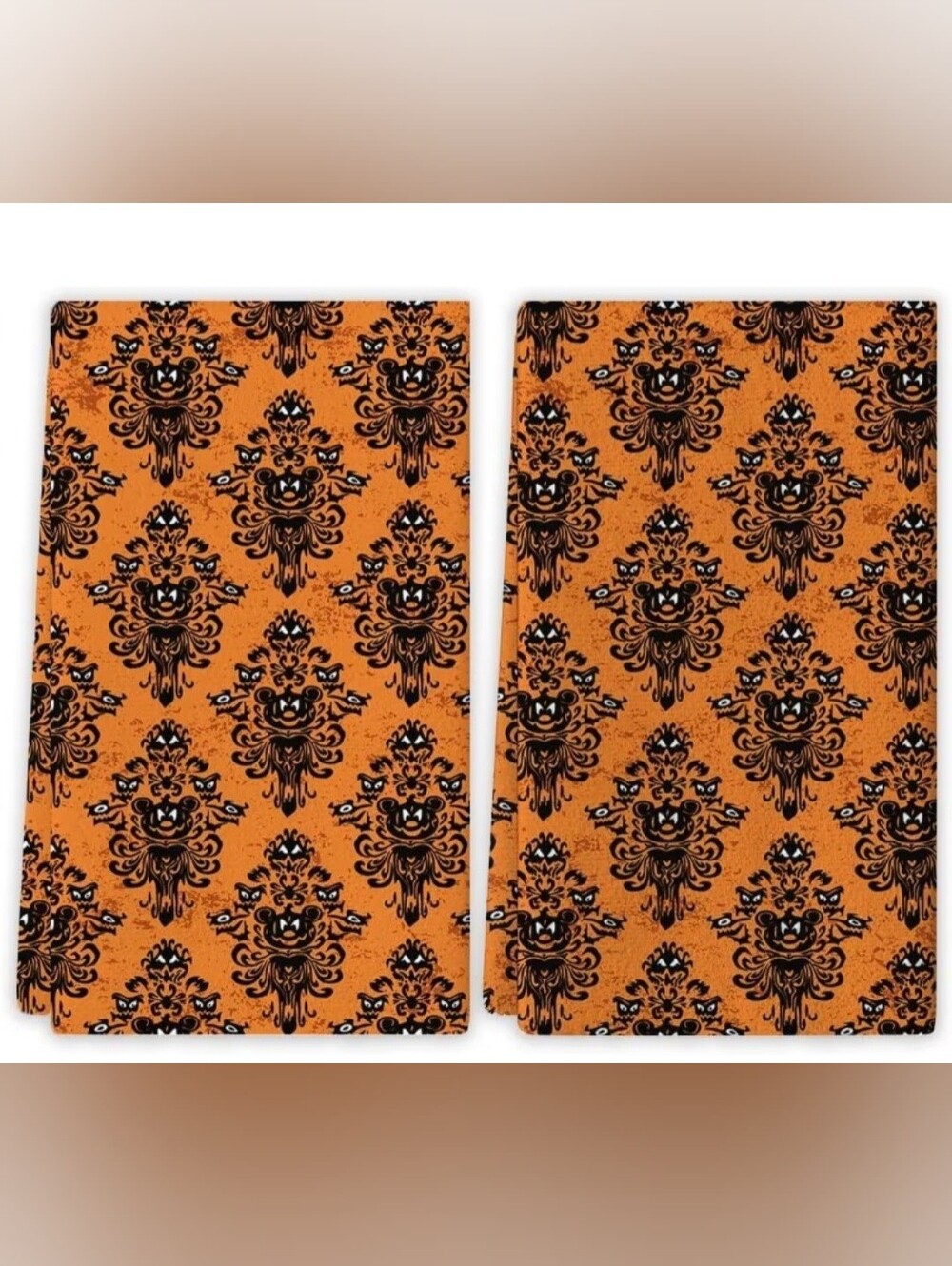 Disney Kitchen Towel 2 - Hello Pumpkin, Hello Fall, Halloween, Orange Wallpaper - Picture 4 of 6